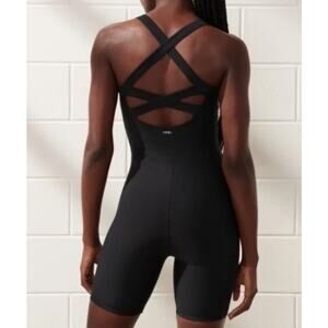 Abercrombie & Fitch YPB Sculptlux Active Romper Black Women's Size Medium